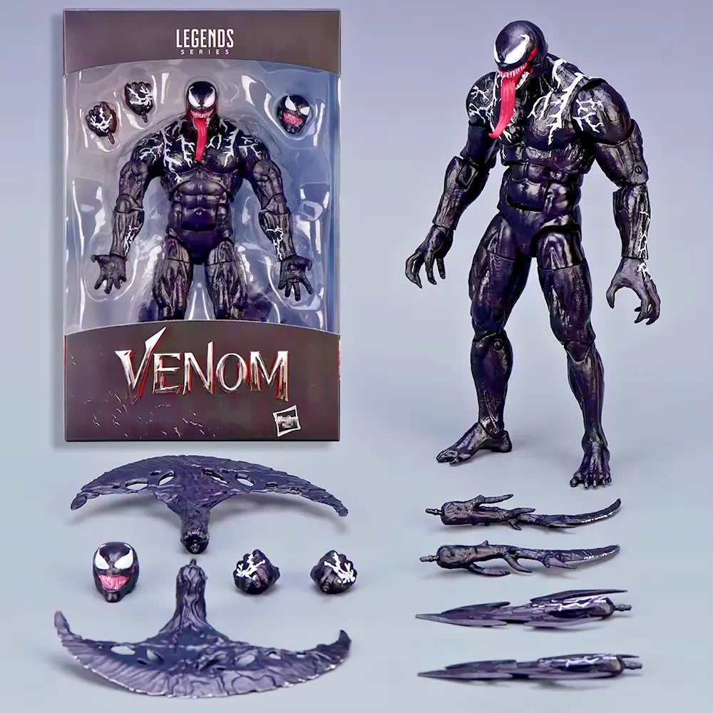 🕷️ Venom Legends Action Figure 18 cm - Alta Qualità Marvel Collezione! 🖤