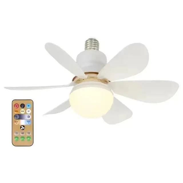 Ventilatore da Soffitto con Luce LED - 3 Velocità - Silenzioso -